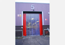 PVC Curtains within a warehouse 