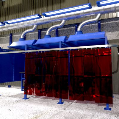 Custom Welding Booth Custom Welding Booth