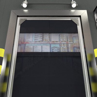 Tri-Panel PVC Crash Doors Tri-Panel PVC Crash Doors